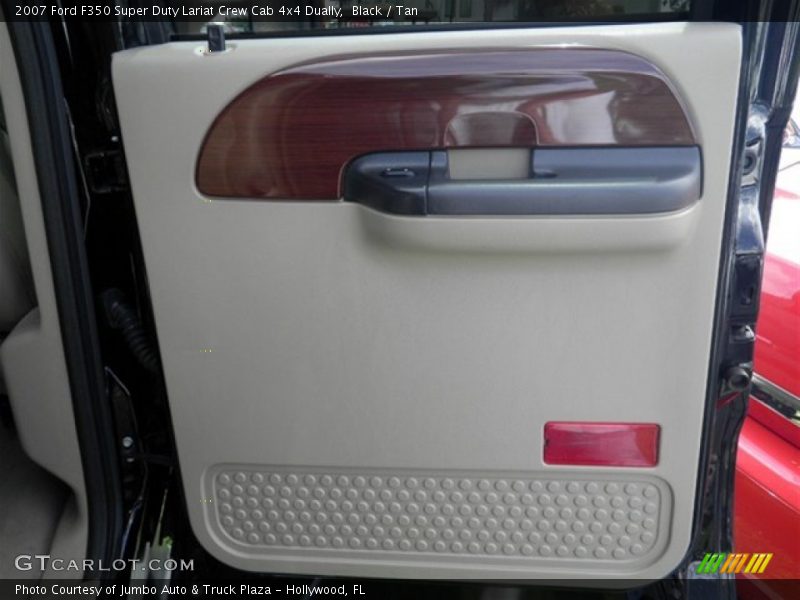 Black / Tan 2007 Ford F350 Super Duty Lariat Crew Cab 4x4 Dually