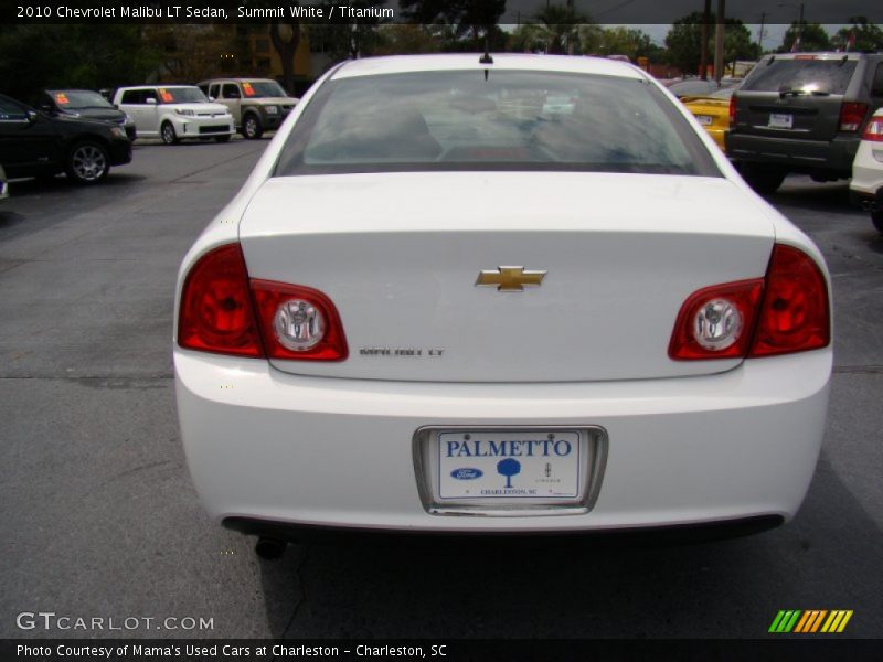 Summit White / Titanium 2010 Chevrolet Malibu LT Sedan