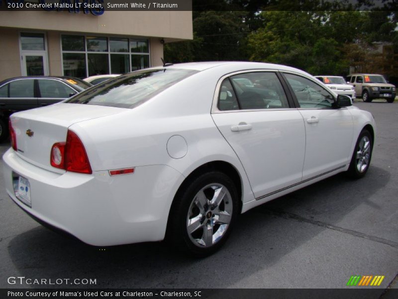 Summit White / Titanium 2010 Chevrolet Malibu LT Sedan