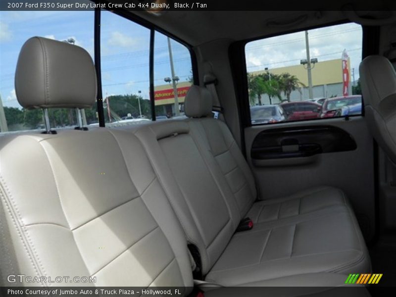 Black / Tan 2007 Ford F350 Super Duty Lariat Crew Cab 4x4 Dually