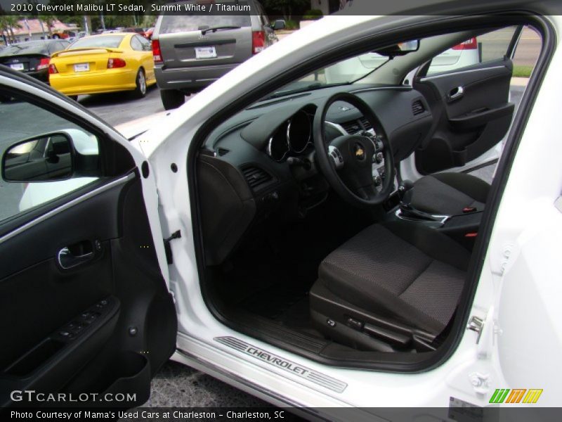 Summit White / Titanium 2010 Chevrolet Malibu LT Sedan