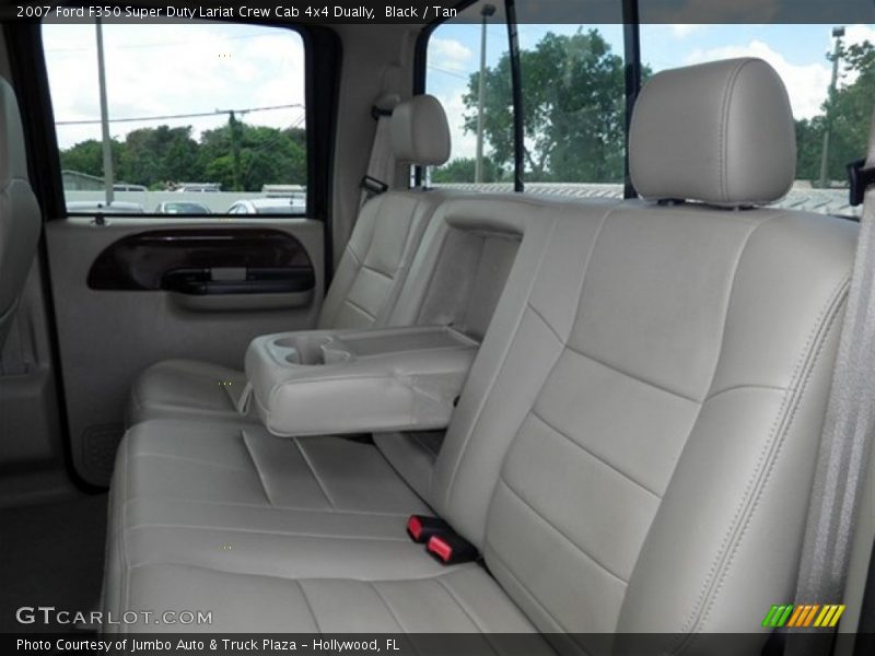 Black / Tan 2007 Ford F350 Super Duty Lariat Crew Cab 4x4 Dually