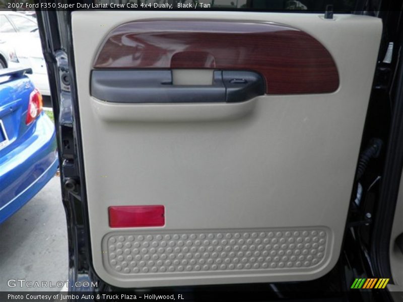 Black / Tan 2007 Ford F350 Super Duty Lariat Crew Cab 4x4 Dually