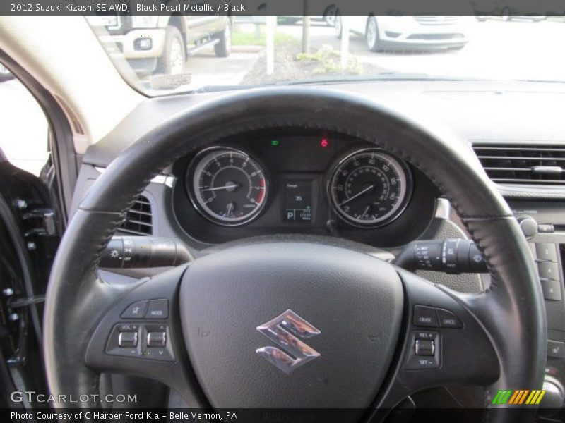 Black Pearl Metallic / Black 2012 Suzuki Kizashi SE AWD