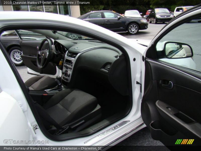 Summit White / Titanium 2010 Chevrolet Malibu LT Sedan