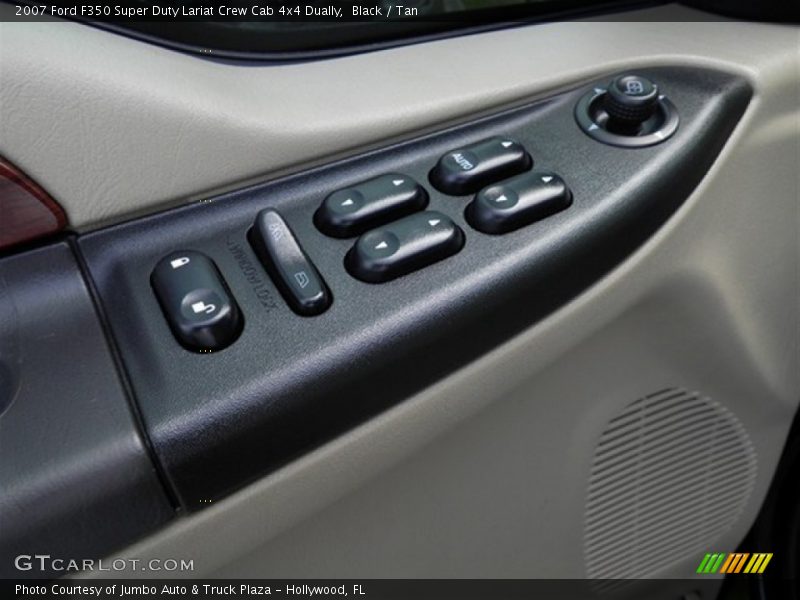 Black / Tan 2007 Ford F350 Super Duty Lariat Crew Cab 4x4 Dually