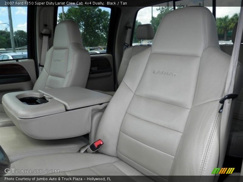 Black / Tan 2007 Ford F350 Super Duty Lariat Crew Cab 4x4 Dually