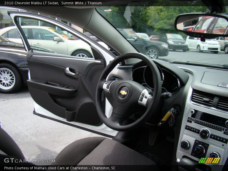 Summit White / Titanium 2010 Chevrolet Malibu LT Sedan