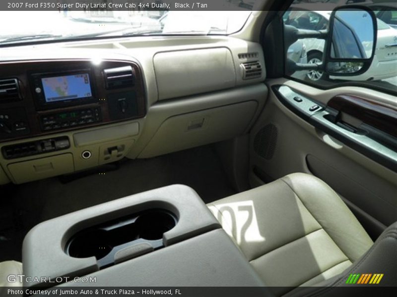 Black / Tan 2007 Ford F350 Super Duty Lariat Crew Cab 4x4 Dually
