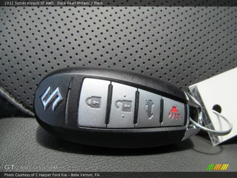Black Pearl Metallic / Black 2012 Suzuki Kizashi SE AWD