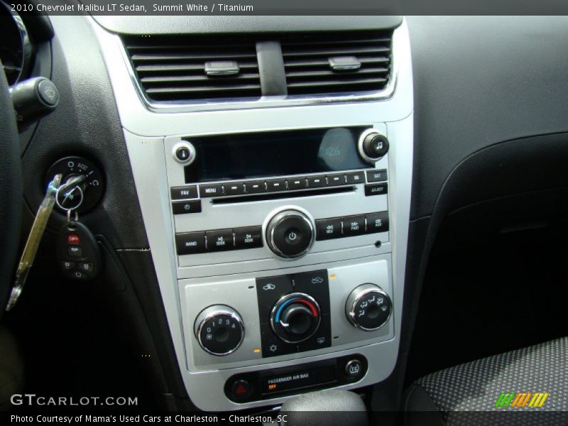 Summit White / Titanium 2010 Chevrolet Malibu LT Sedan