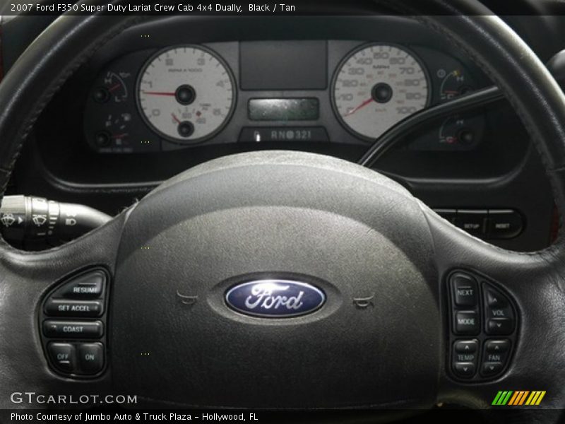 Black / Tan 2007 Ford F350 Super Duty Lariat Crew Cab 4x4 Dually