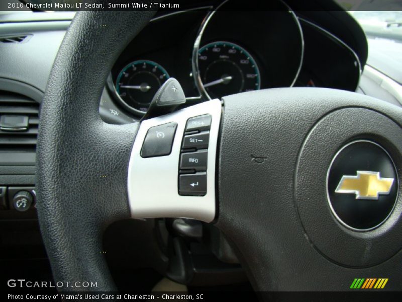 Summit White / Titanium 2010 Chevrolet Malibu LT Sedan