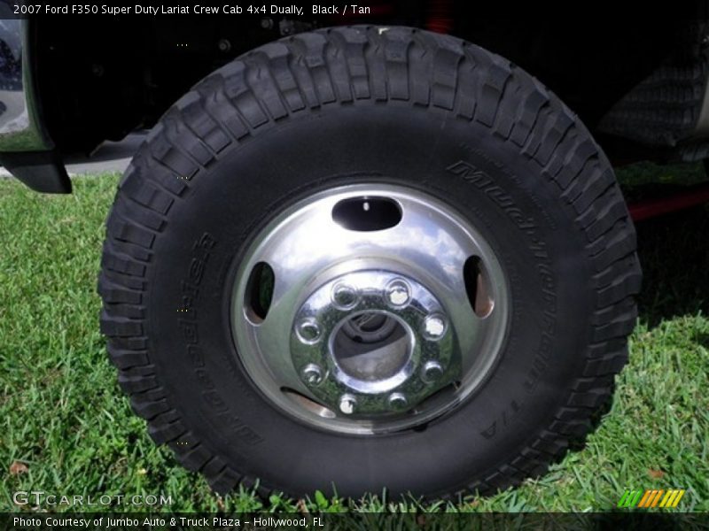 Black / Tan 2007 Ford F350 Super Duty Lariat Crew Cab 4x4 Dually