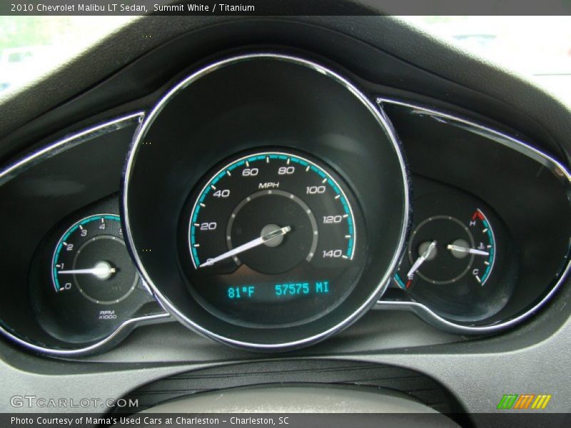 Summit White / Titanium 2010 Chevrolet Malibu LT Sedan