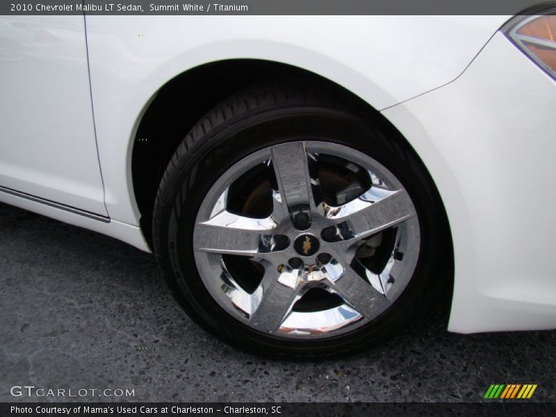 Summit White / Titanium 2010 Chevrolet Malibu LT Sedan