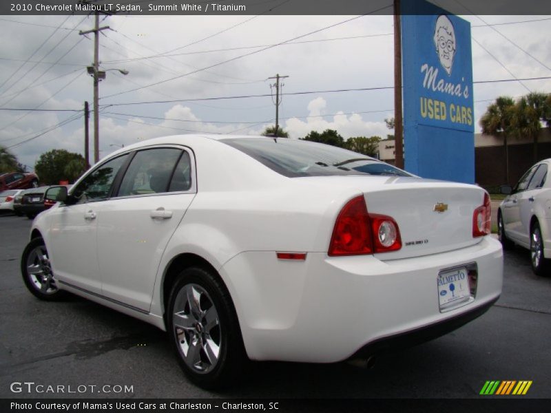 Summit White / Titanium 2010 Chevrolet Malibu LT Sedan