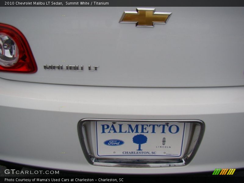 Summit White / Titanium 2010 Chevrolet Malibu LT Sedan