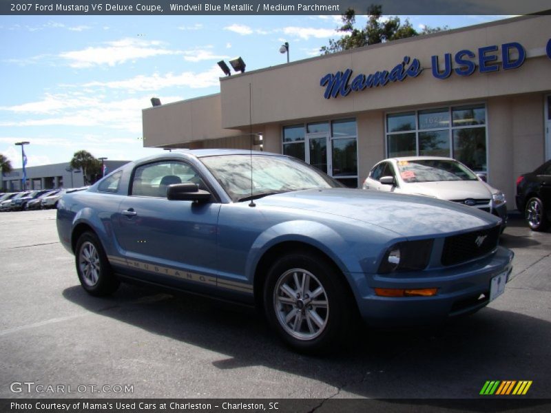 Windveil Blue Metallic / Medium Parchment 2007 Ford Mustang V6 Deluxe Coupe