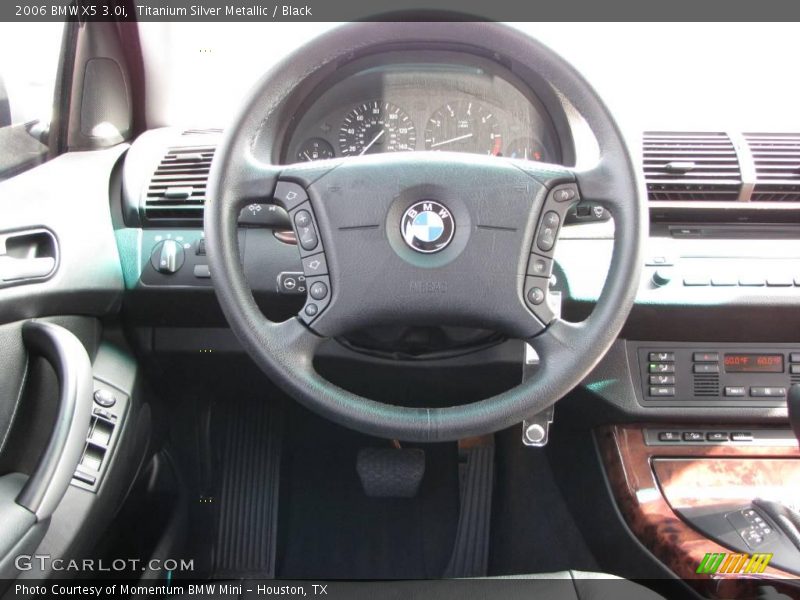 Titanium Silver Metallic / Black 2006 BMW X5 3.0i