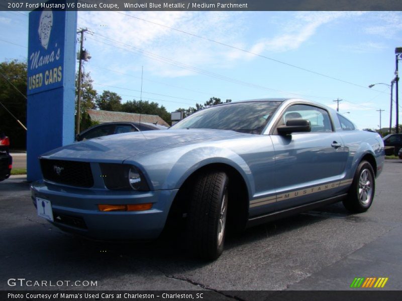 Windveil Blue Metallic / Medium Parchment 2007 Ford Mustang V6 Deluxe Coupe