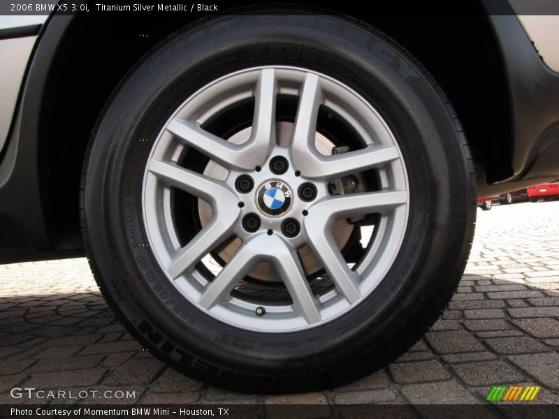 Titanium Silver Metallic / Black 2006 BMW X5 3.0i