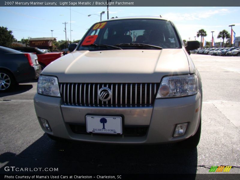 Light Sage Metallic / Black/Light Parchment 2007 Mercury Mariner Luxury