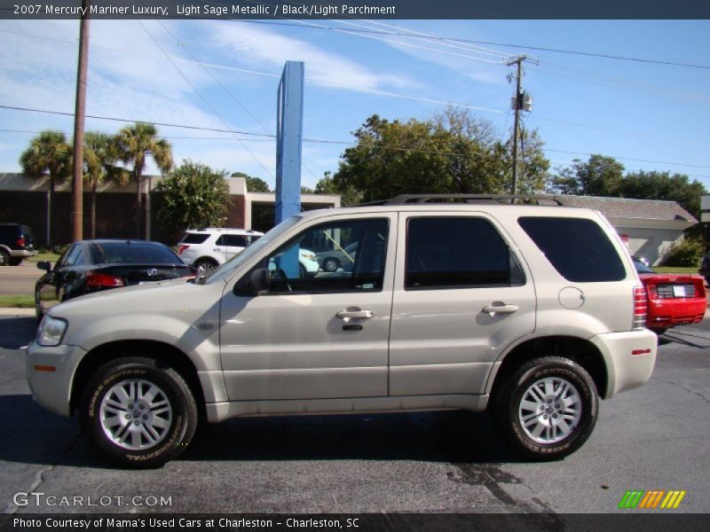 Light Sage Metallic / Black/Light Parchment 2007 Mercury Mariner Luxury