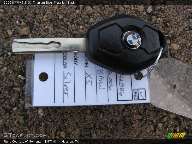Titanium Silver Metallic / Black 2006 BMW X5 3.0i