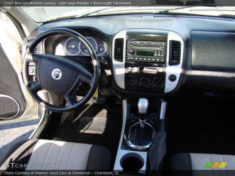 Light Sage Metallic / Black/Light Parchment 2007 Mercury Mariner Luxury