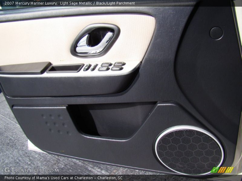 Light Sage Metallic / Black/Light Parchment 2007 Mercury Mariner Luxury