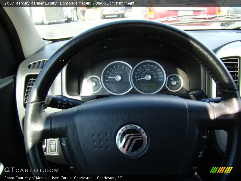 Light Sage Metallic / Black/Light Parchment 2007 Mercury Mariner Luxury
