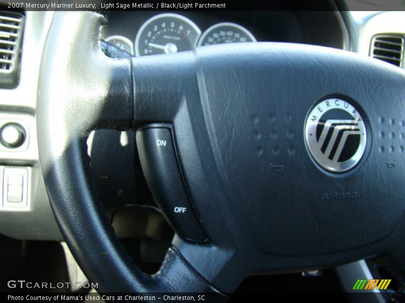 Light Sage Metallic / Black/Light Parchment 2007 Mercury Mariner Luxury