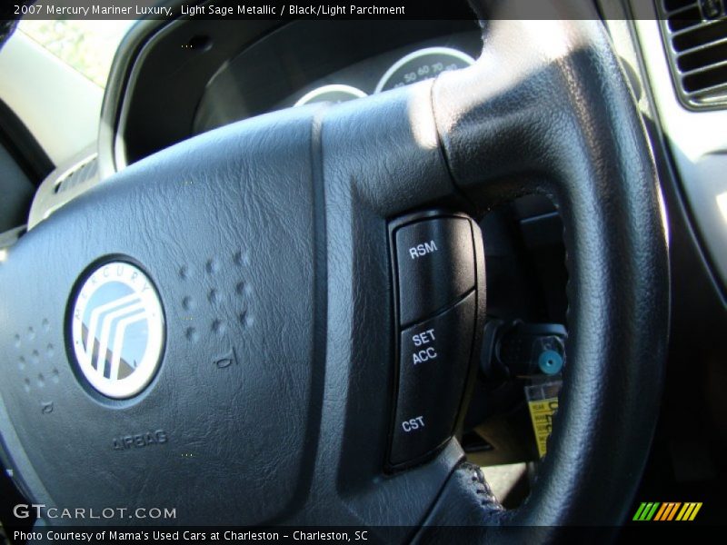 Light Sage Metallic / Black/Light Parchment 2007 Mercury Mariner Luxury
