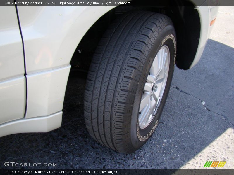 Light Sage Metallic / Black/Light Parchment 2007 Mercury Mariner Luxury
