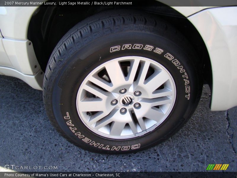 Light Sage Metallic / Black/Light Parchment 2007 Mercury Mariner Luxury