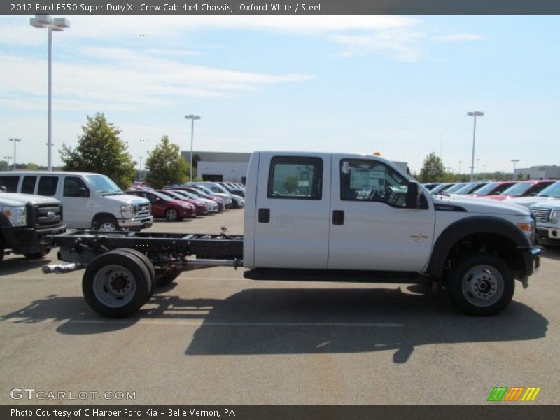 Oxford White / Steel 2012 Ford F550 Super Duty XL Crew Cab 4x4 Chassis