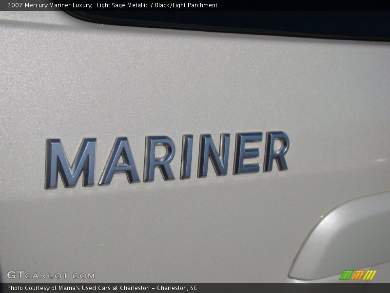 Light Sage Metallic / Black/Light Parchment 2007 Mercury Mariner Luxury