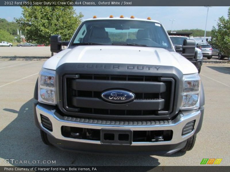 Oxford White / Steel 2012 Ford F550 Super Duty XL Crew Cab 4x4 Chassis