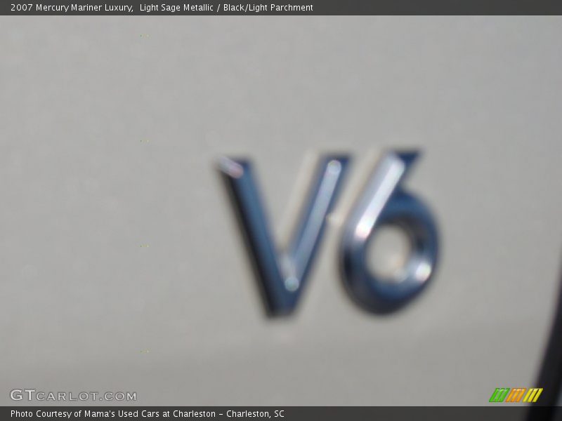 Light Sage Metallic / Black/Light Parchment 2007 Mercury Mariner Luxury