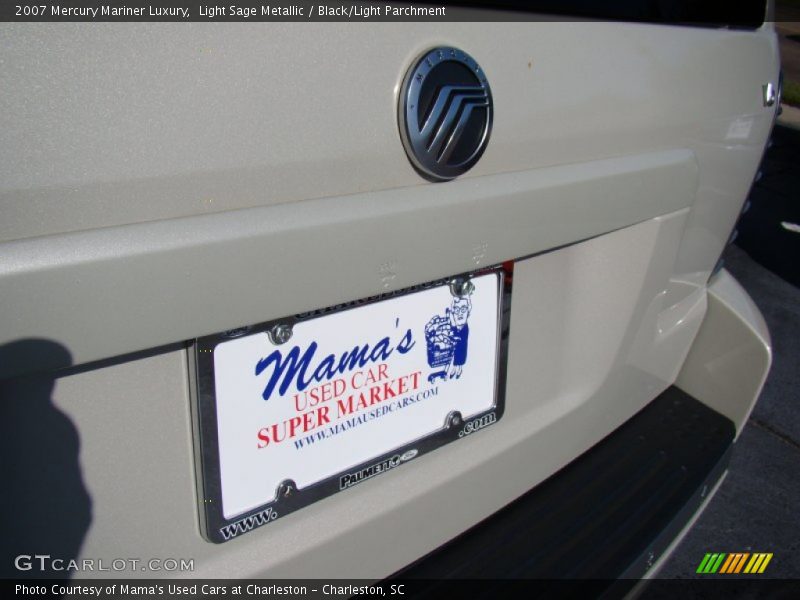 Light Sage Metallic / Black/Light Parchment 2007 Mercury Mariner Luxury