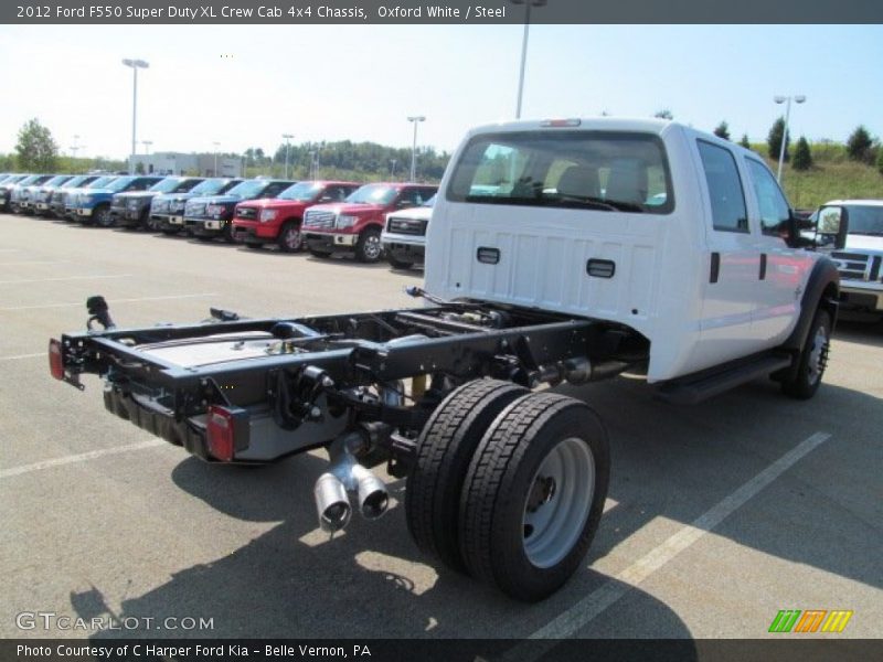 Oxford White / Steel 2012 Ford F550 Super Duty XL Crew Cab 4x4 Chassis