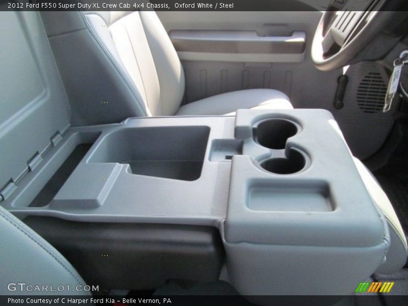 Oxford White / Steel 2012 Ford F550 Super Duty XL Crew Cab 4x4 Chassis