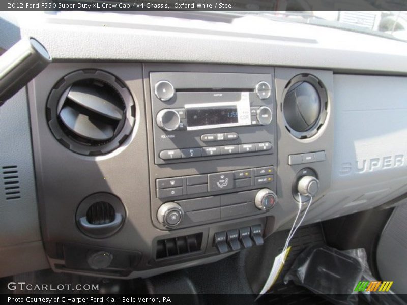 Oxford White / Steel 2012 Ford F550 Super Duty XL Crew Cab 4x4 Chassis
