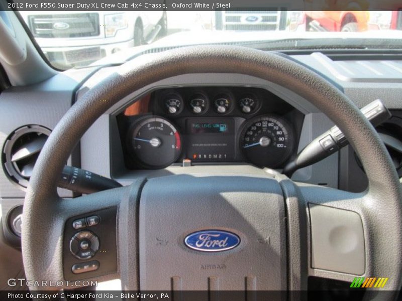  2012 F550 Super Duty XL Crew Cab 4x4 Chassis Steering Wheel