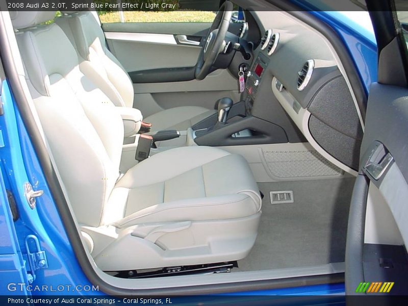 Sprint Blue Pearl Effect / Light Gray 2008 Audi A3 2.0T