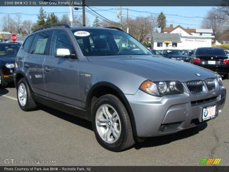 Silver Grey Metallic / Black 2006 BMW X3 3.0i