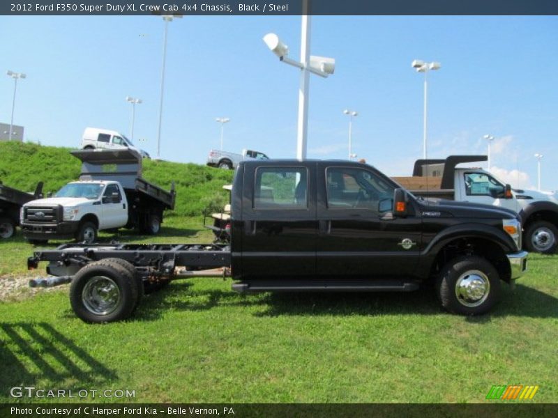  2012 F350 Super Duty XL Crew Cab 4x4 Chassis Black