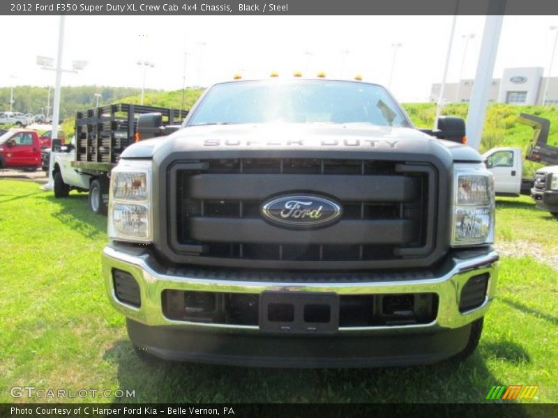 Black / Steel 2012 Ford F350 Super Duty XL Crew Cab 4x4 Chassis