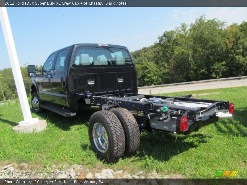 Black / Steel 2012 Ford F350 Super Duty XL Crew Cab 4x4 Chassis